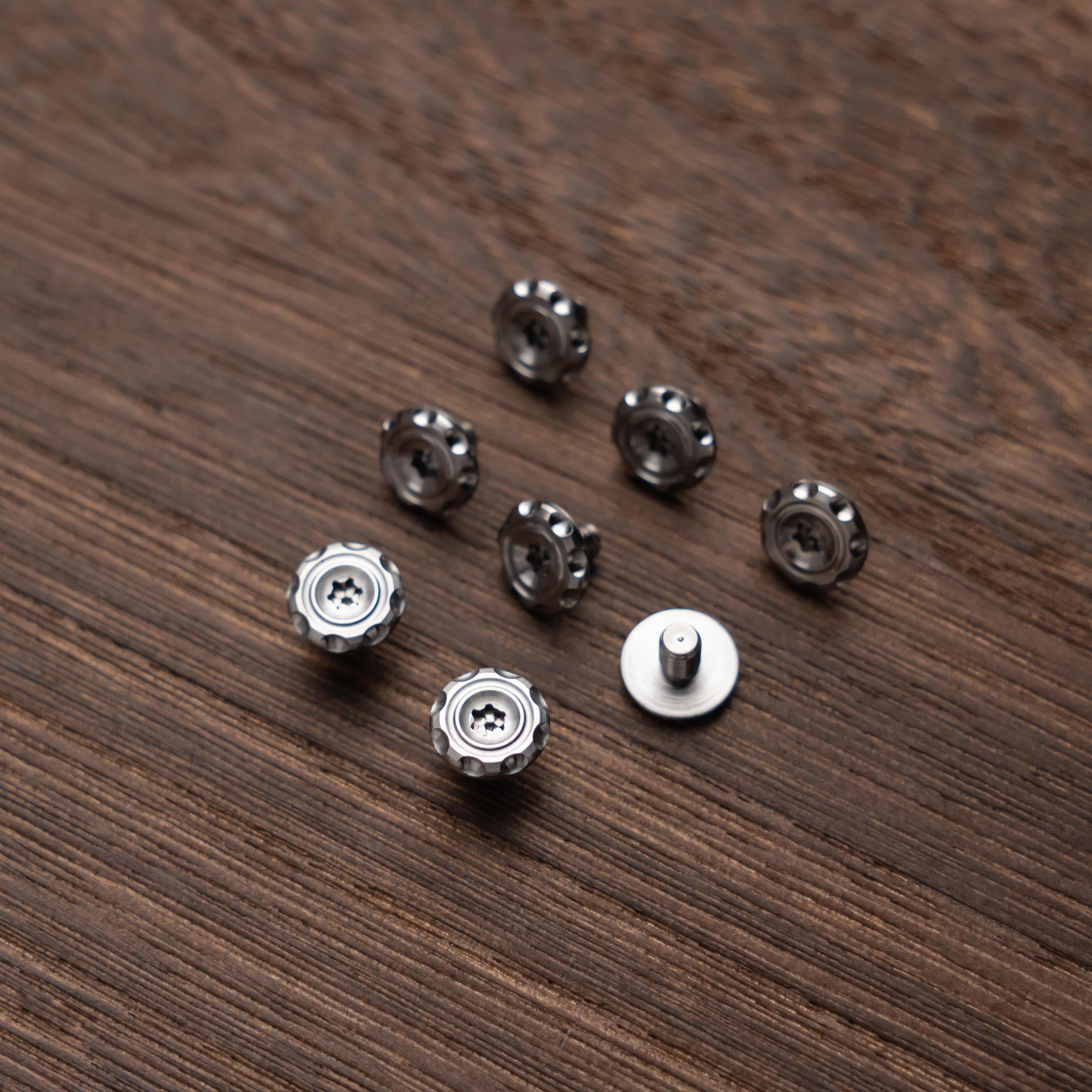 WANWU Multi Tool Crusier Silver Ti screws (8pcs)