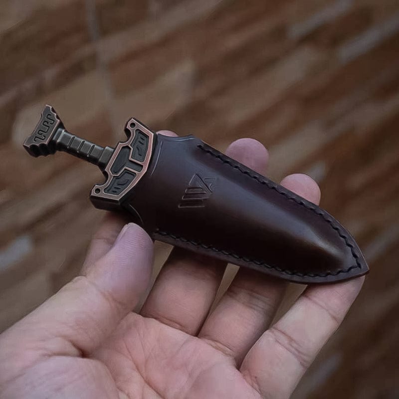 WANWU Multi Tool QingYun Sword Real leather Scabbard-brown(without sword)
