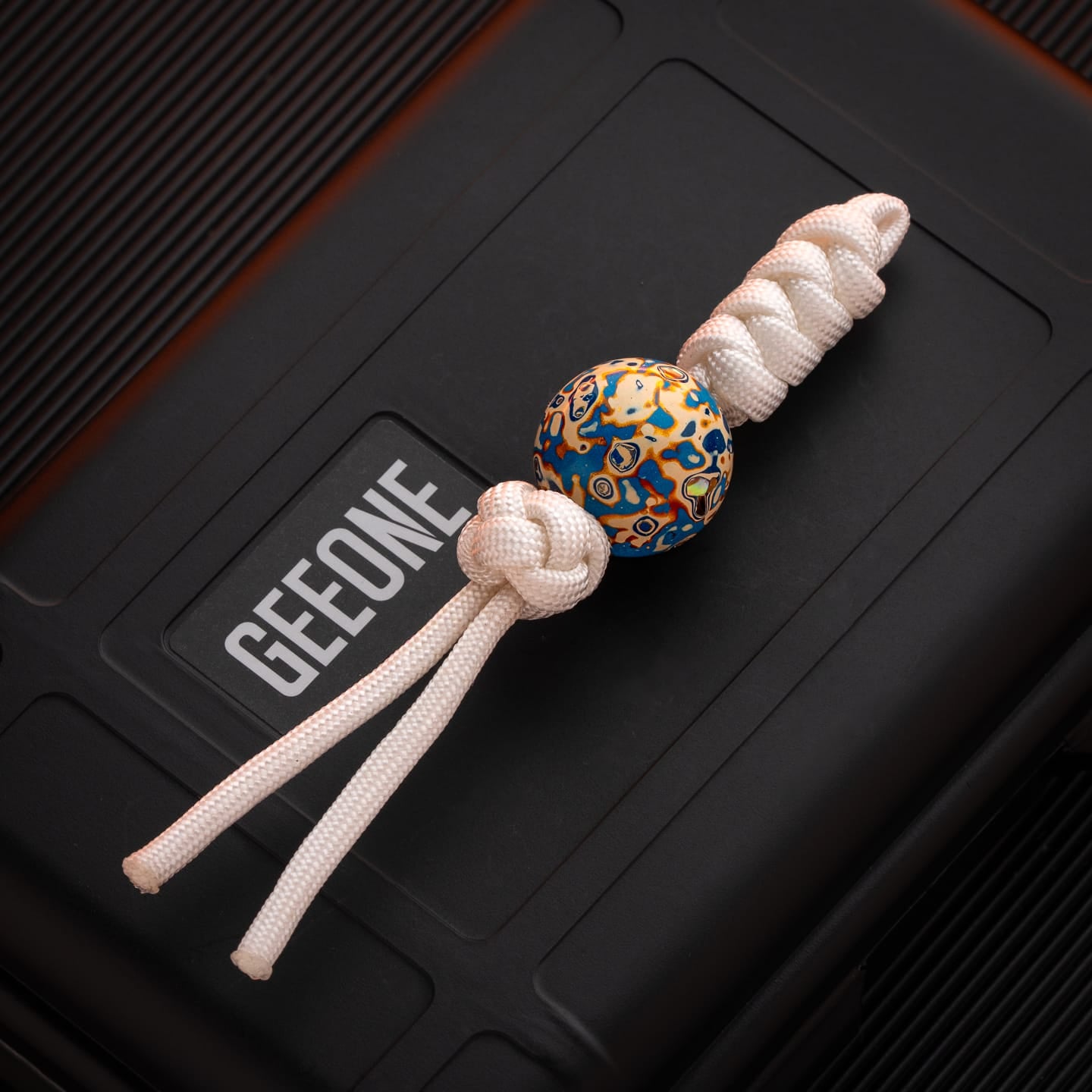 Wood&Flower 只禁优惠代码 Lacquer Lanyard Bead Sandalwood-Pearl Ocean Gold