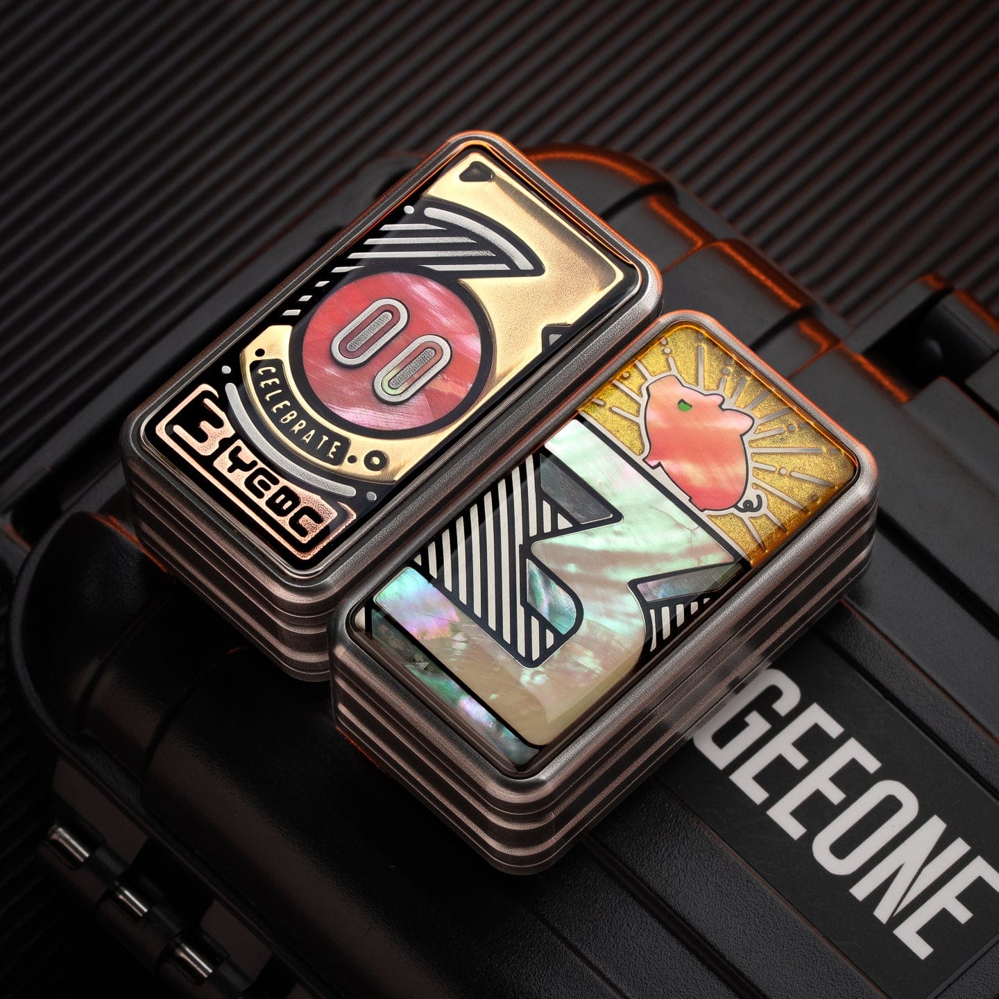 YEDC Fidget Slider Pig Nose 3 Stack Slider Stainless Steel-coating