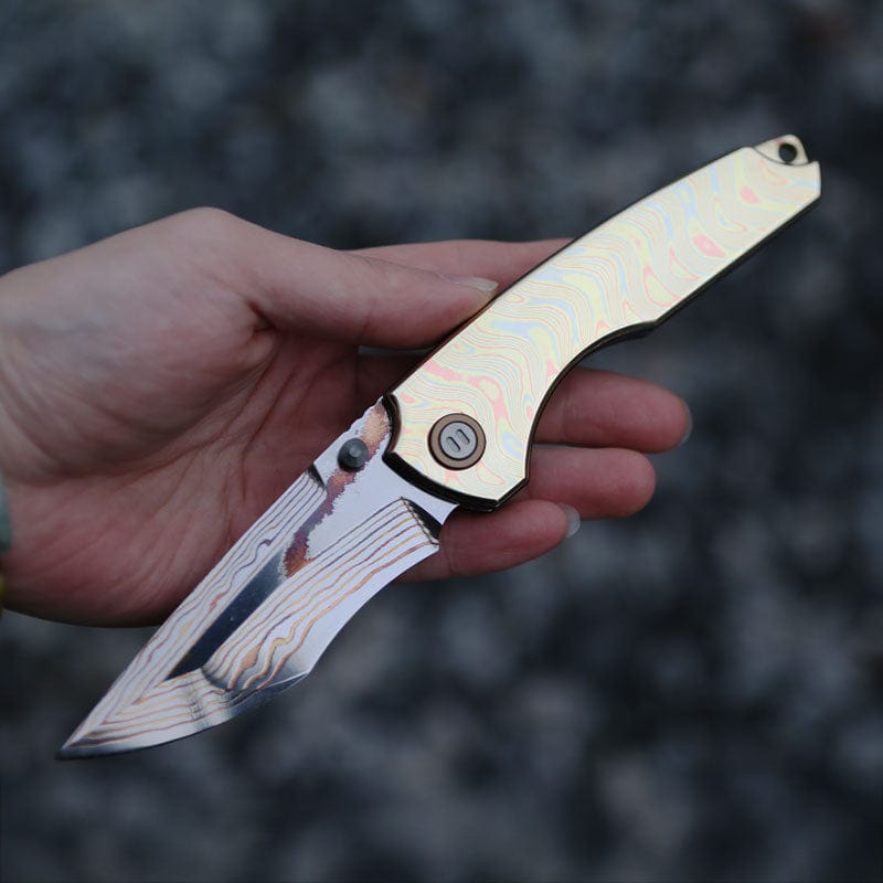 YEDC Multi Tool HAI YA Knife Mokume (ships on Feb.28)
