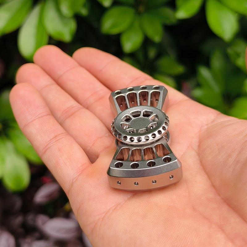 YH EDC Fidget Spinner Breeze Stonewashed Stainless Steel