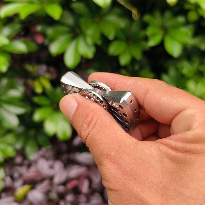 YH EDC Fidget Spinner Breeze Stonewashed Stainless Steel
