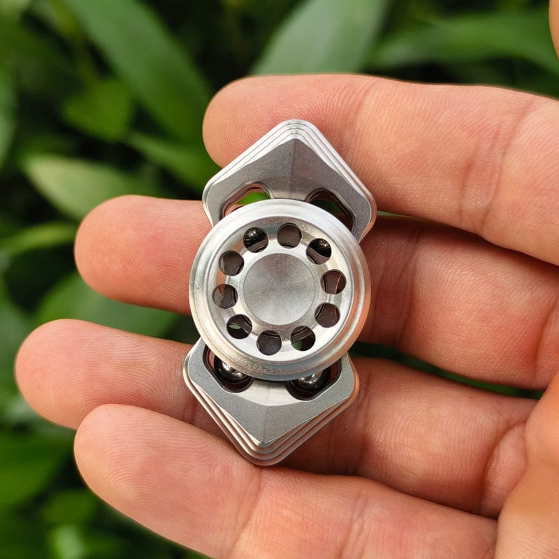YH EDC Fidget Spinner Squid Stonewashed Stainless Steel