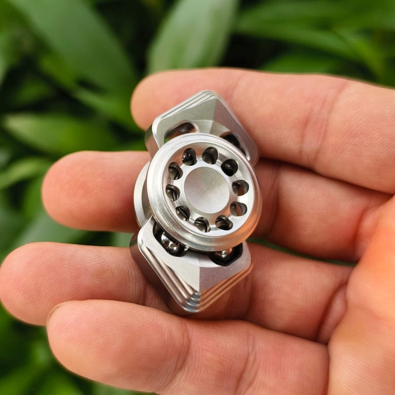 YH EDC Fidget Spinner Squid Stonewashed Stainless Steel