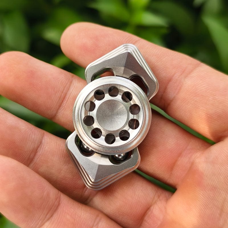 YH EDC Fidget Spinner Squid Stonewashed Stainless Steel