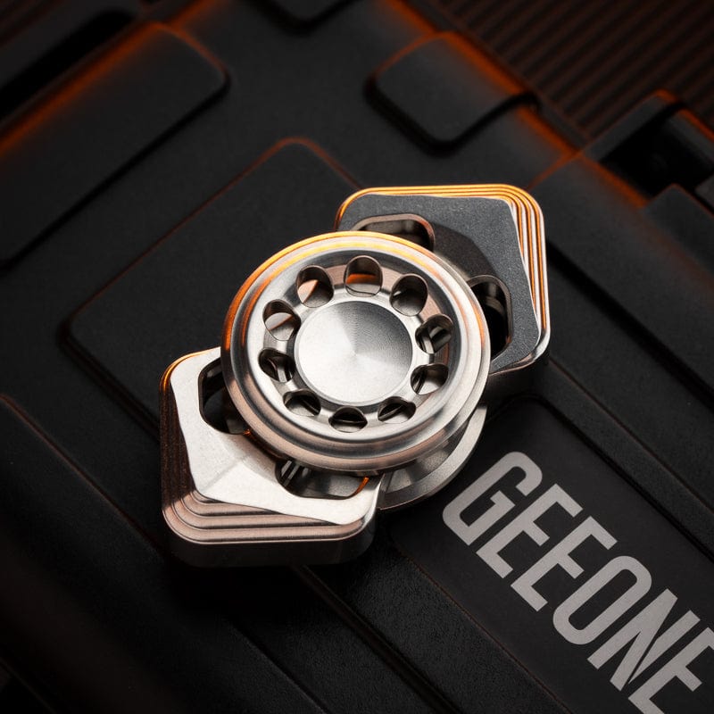 YH EDC Fidget Spinner Squid Stonewashed Stainless Steel