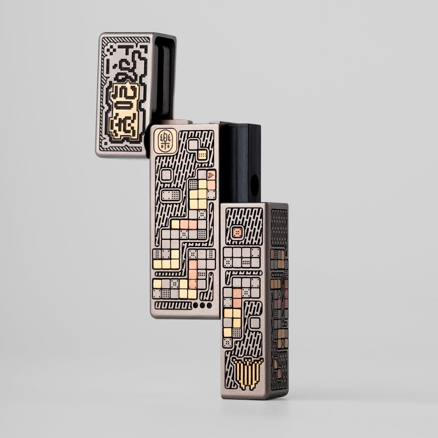 YOLO STUDIO 只禁优惠代码 NO FIRE (Engraving version) Titanium engraving