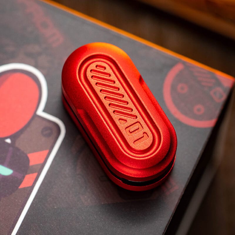 01EDC Fidget Slider Pod Pod 2023 Version / Red Aluminum (23 Version)