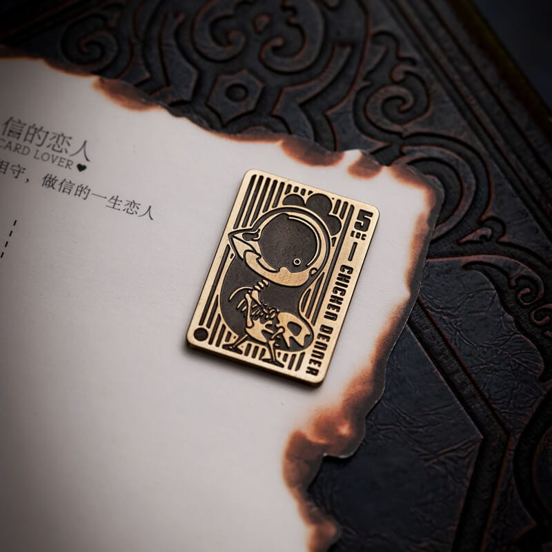 ACEdc Fidget Slider Stamp Brass OB Chick (only patch)