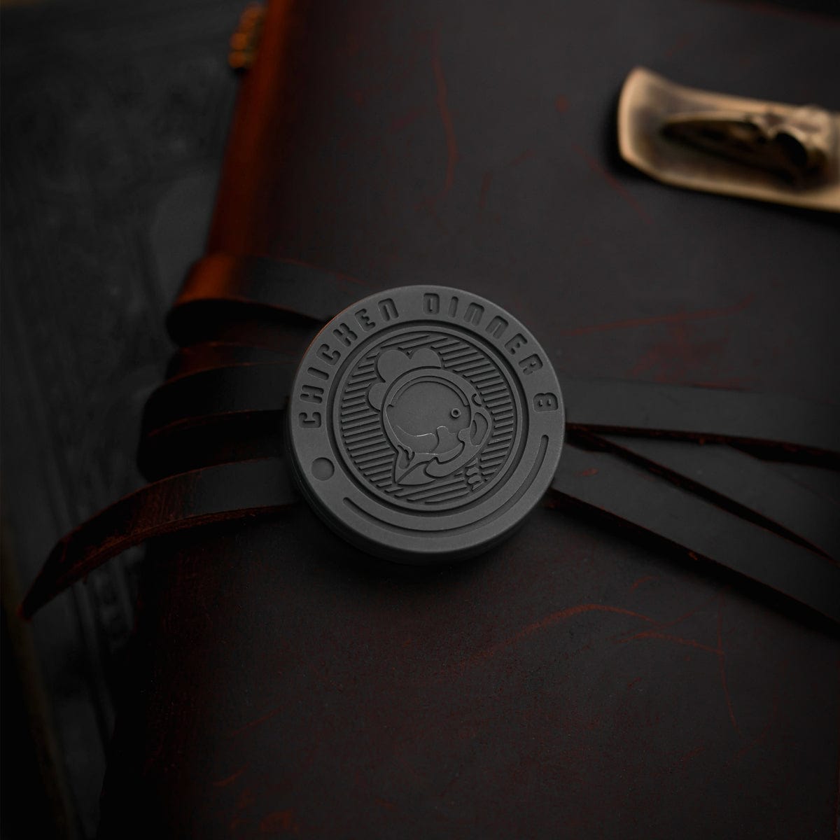 ACEdc Haptic Coin DINO CHICKEN Titanium Vintage Grey