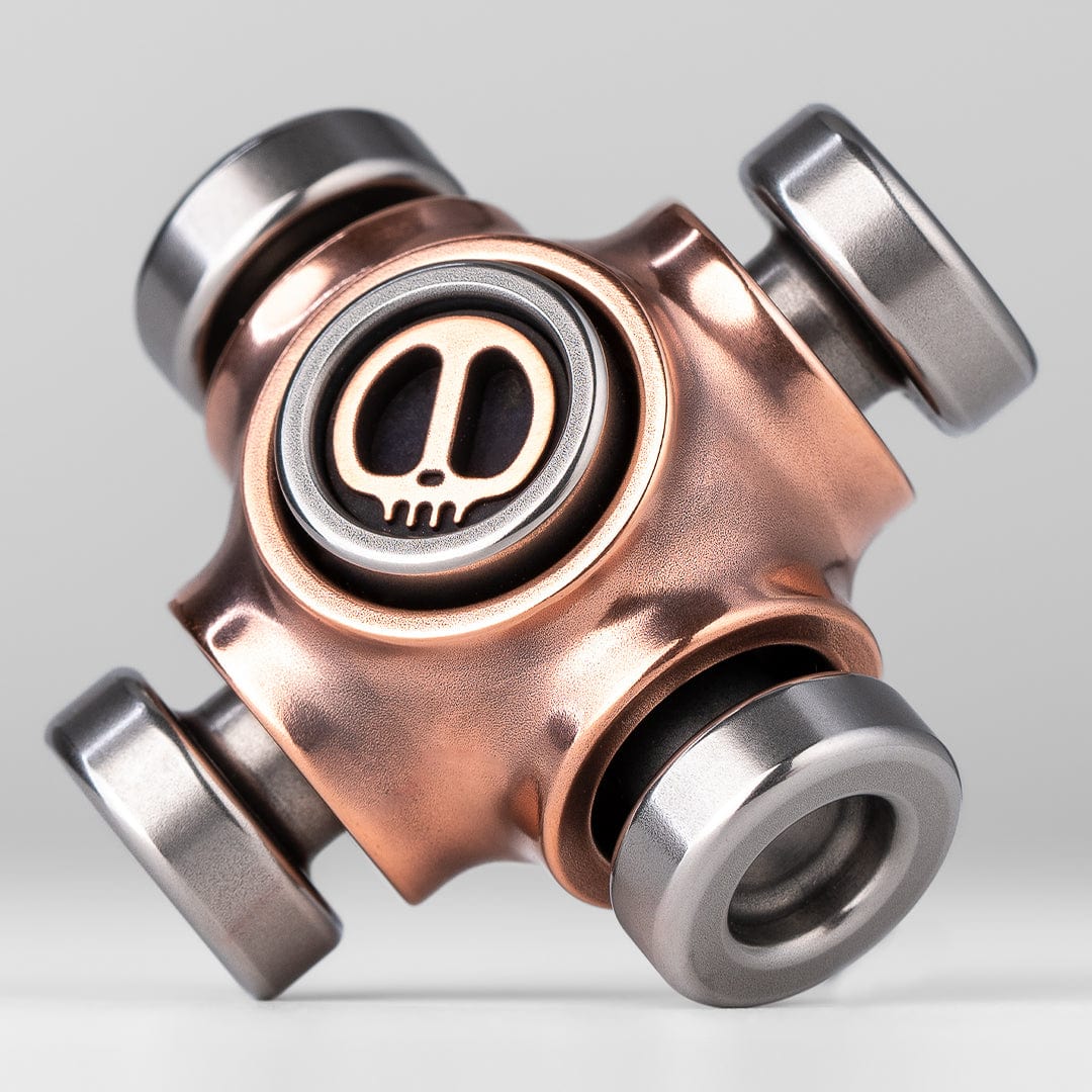LAUTIE Fidget Spinner X-BONE Copper + stainless steel (Fixed shaft)