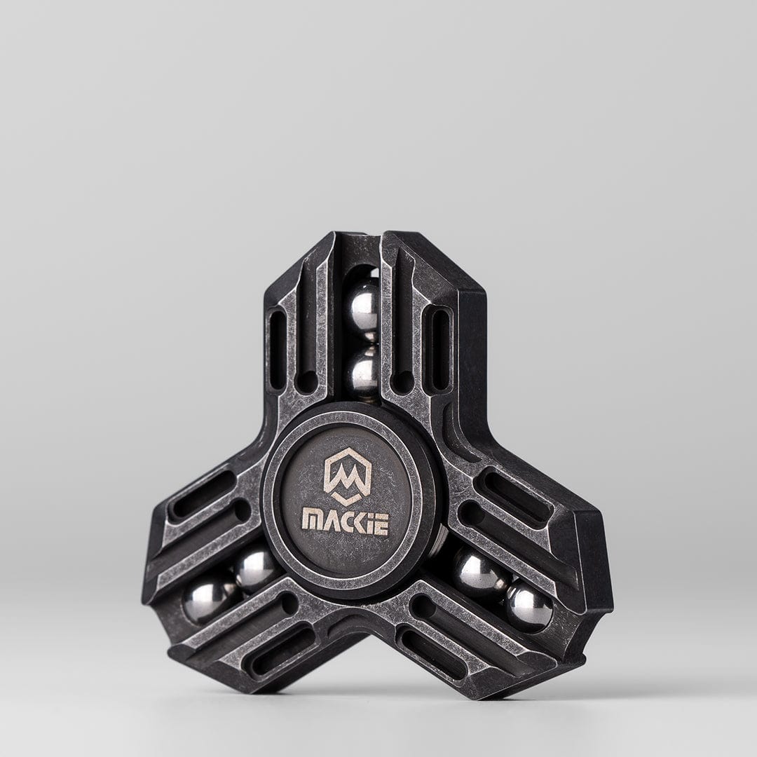 MACKIE Fidget Spinner Knight mini 2.0 Stainless Steel / Distressed Black