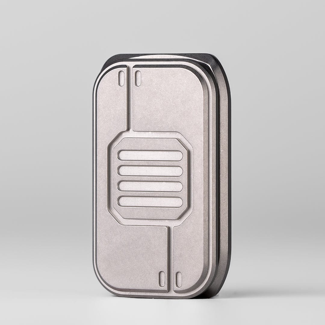 WANWU Fidget Slider REACTIVE ARMOR SHIELD Stainless Steel Stone Wash