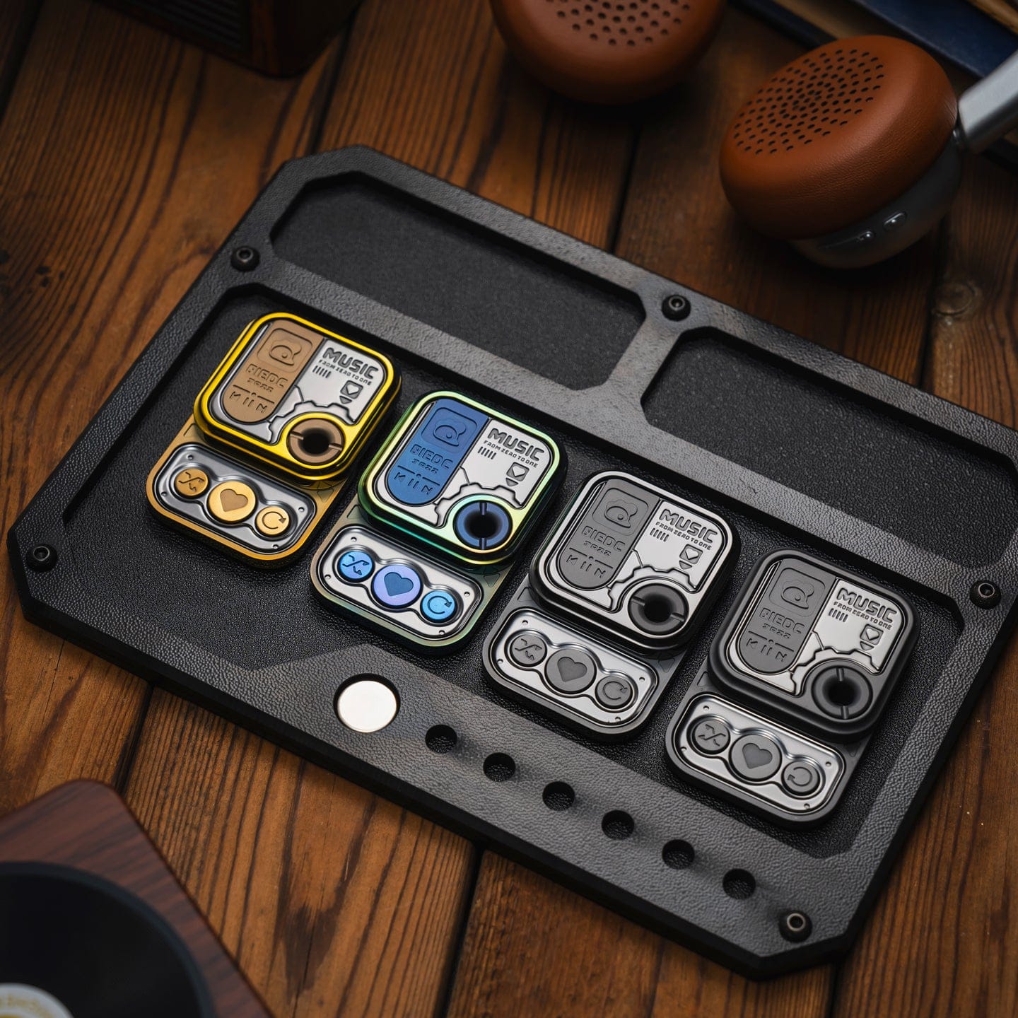 01 EDC, CD Player Cube, Fidget Slider