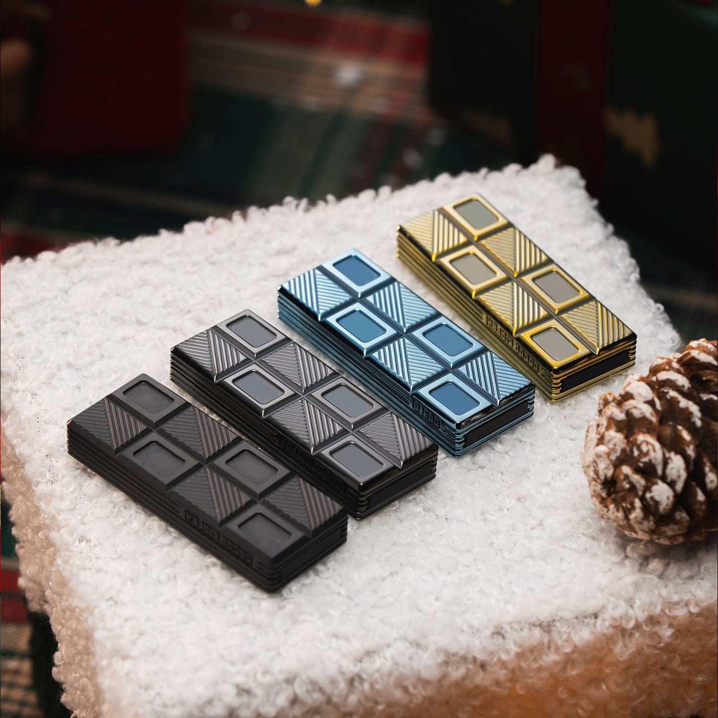 01EDC Wafer Biscuit 2.0-Chocolate フィジェット 01 EDC, Wafer Biscuit 2.0-Chocolate, Fidget Slider