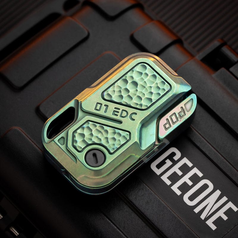 01EDC POP Throwing Card-Ice crystal Titanium Ice crystal Titanium-green (Delivery in 30 days)