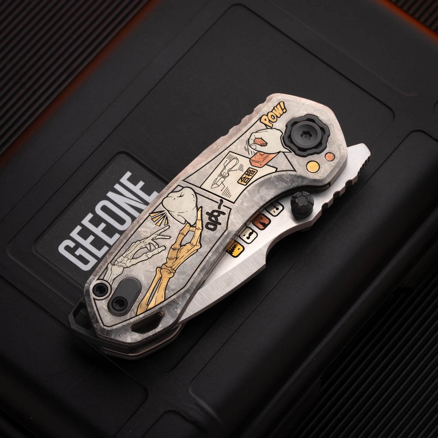42.COSMO 只禁优惠代码 Baby Teeth Crystal Titanium Engraving/M390