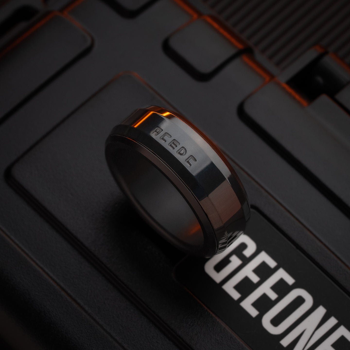 ACEdc 只禁优惠代码 Mechanical Ring 3.0-ZERO Polished Zirconium / Size #20