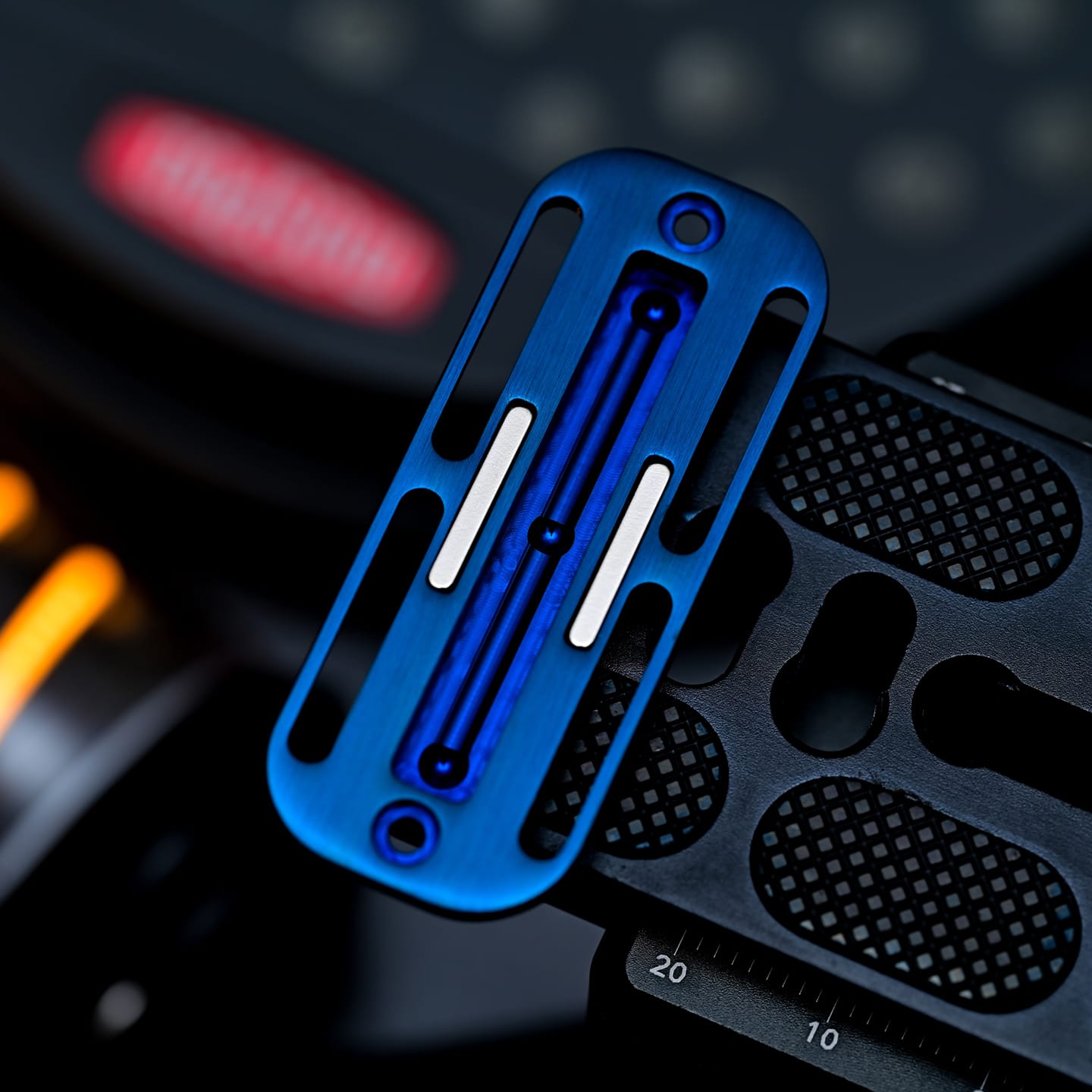 Bpmods Fidget Slider Pioneer SS Blue - long slide 3 beads track (without main body) Ships in 5 days