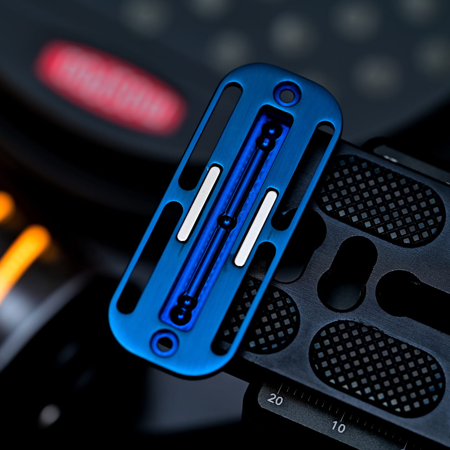 Bpmods Fidget Slider Pioneer SS Blue - long slide 5 beads track (without main body) Ships in 5 days