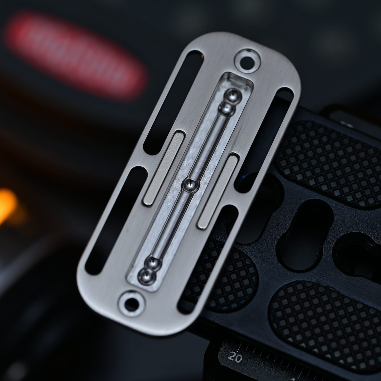 Bpmods Fidget Slider Pioneer SS Grey - long slide 5 beads track (without main body)