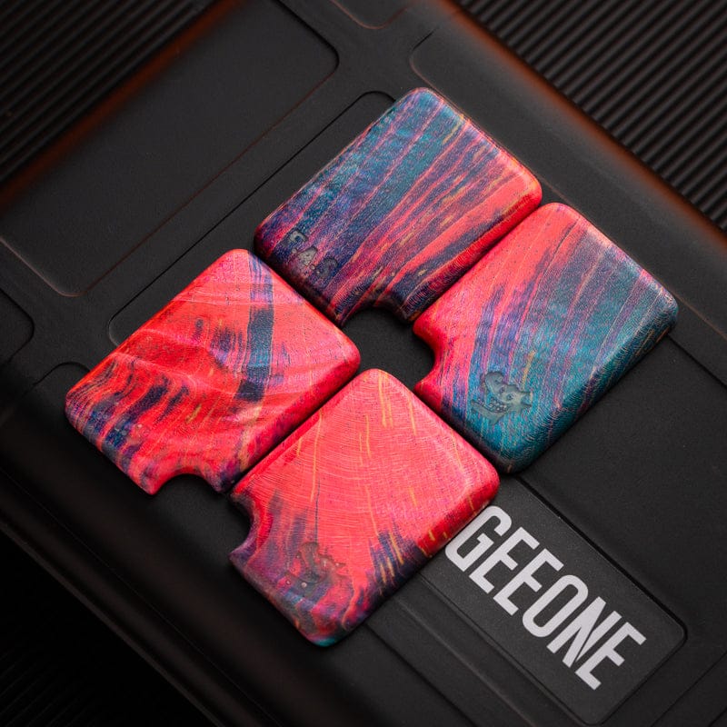 Bpmods Fidget Slider Price Tag (Side Push) Plate / Stabilized wood-blue flame 2pcs (without main body)