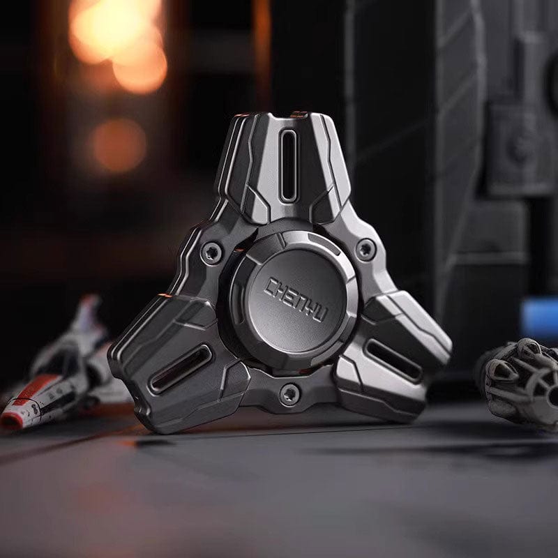 CHENYU Fidget Spinner MECHA Stonewashed Stainless Steel