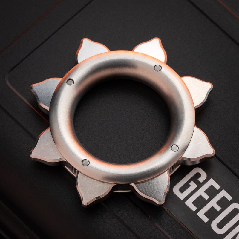 DJG Fidget Spinner Precept Accessory / Stainless Steel (opening shell mode)