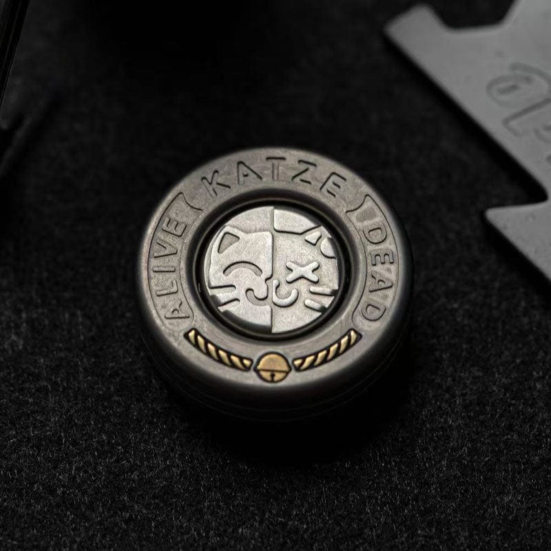 EA EDC Haptic Coin Schrödinger’s Katze Blasted SS+Titanium (ships in 30 days)