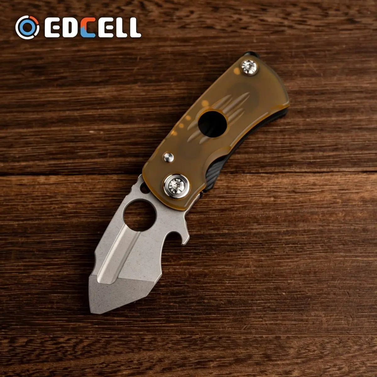 EDCELL 只禁优惠代码 Dire Claw Folding Pocket Knife Titanium/Ultem (PEI)-Pry Bar Tip (ships in 10 days)