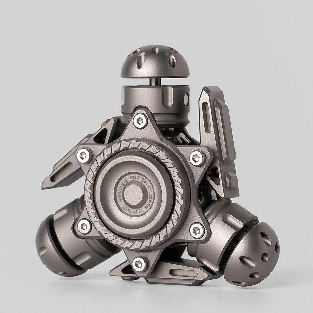 Fantasy smelt Fidget Spinner BLAST Blasted Titanium