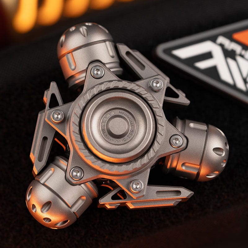 Fantasy smelt Fidget Spinner BLAST Blasted Titanium