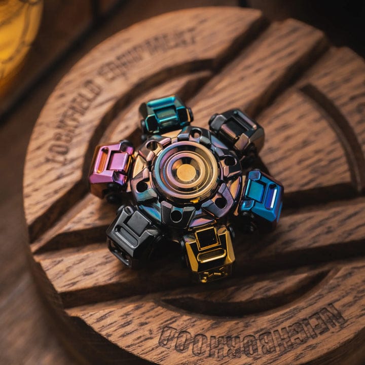 FU SHI Fidget Spinner Machinarium X Oil Slick Zirconium-Colorful