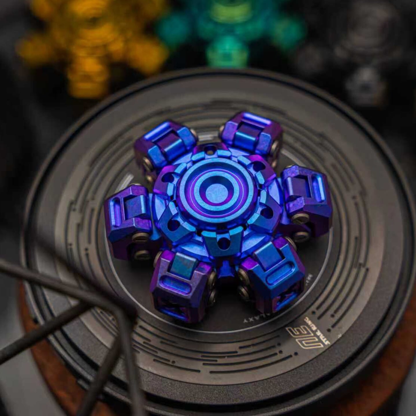 FU SHI Fidget Spinner Machinarium X Zirconium - Blue
