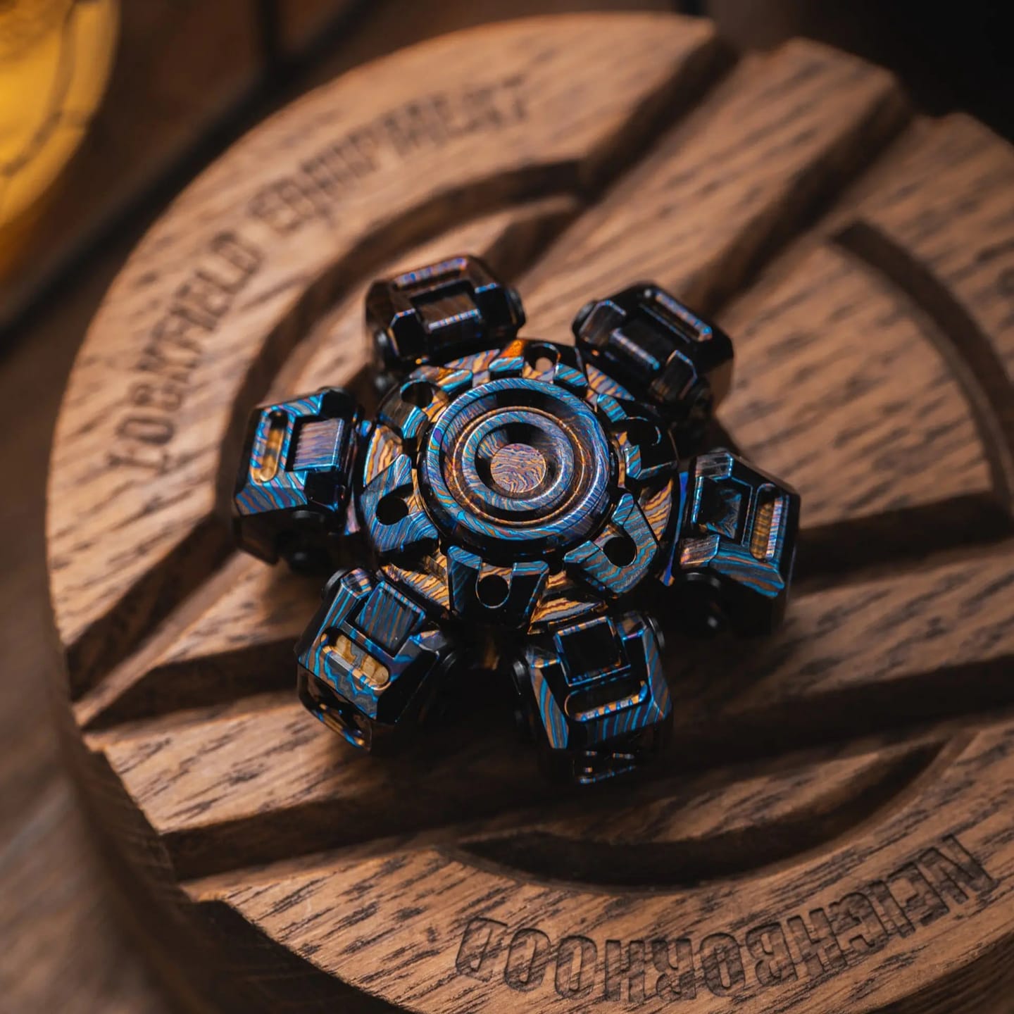 FU SHI Fidget Spinner Machinarium X Zircuti Twisted Pattern