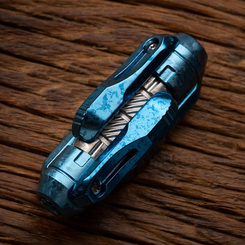 GEEONE Fidget Slider Lazer Slider Titanium crystal-blue