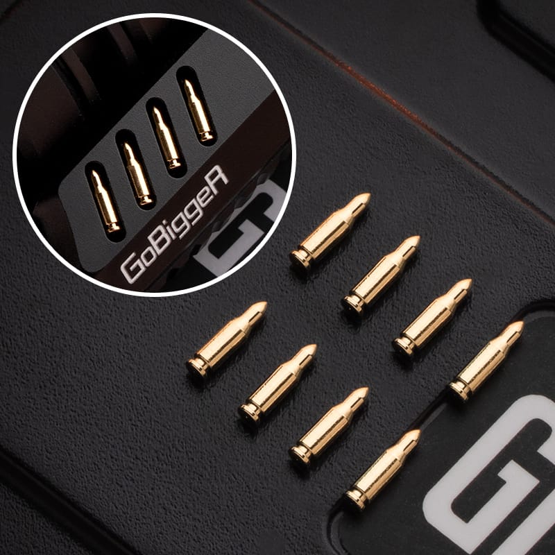 GoBiggeR Fidget Slider Sinian Lite (Youth Edition) Accessory / Gold Brass Bullets (8pcs)