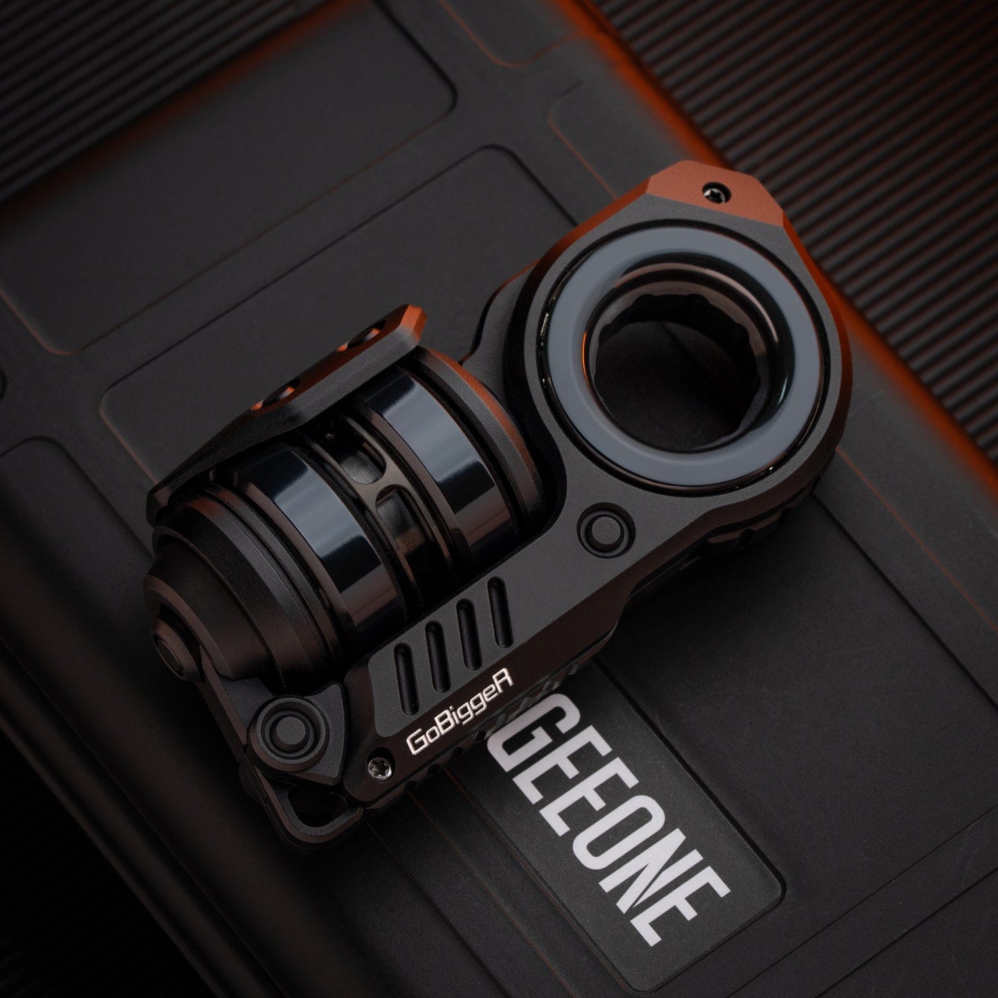 GoBiggeR Fidget Slider Sinian Lite (Youth Edition) Sinian / Aluminum black + Titanium rotor + Polished Zirconium (4parts)