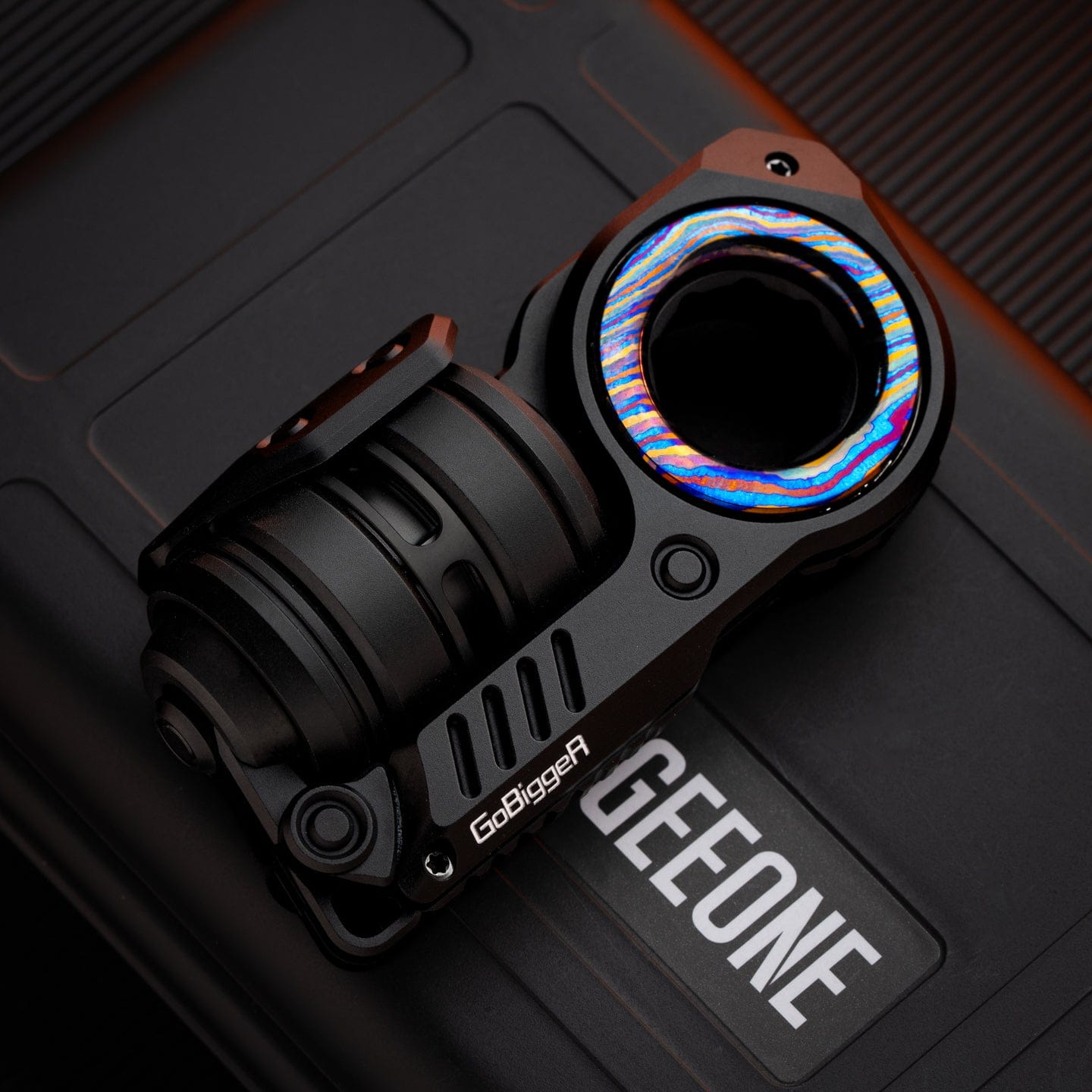 GoBiggeR Fidget Slider Sinian Lite (Youth Edition) Sinian / Aluminum black + zircuti rings