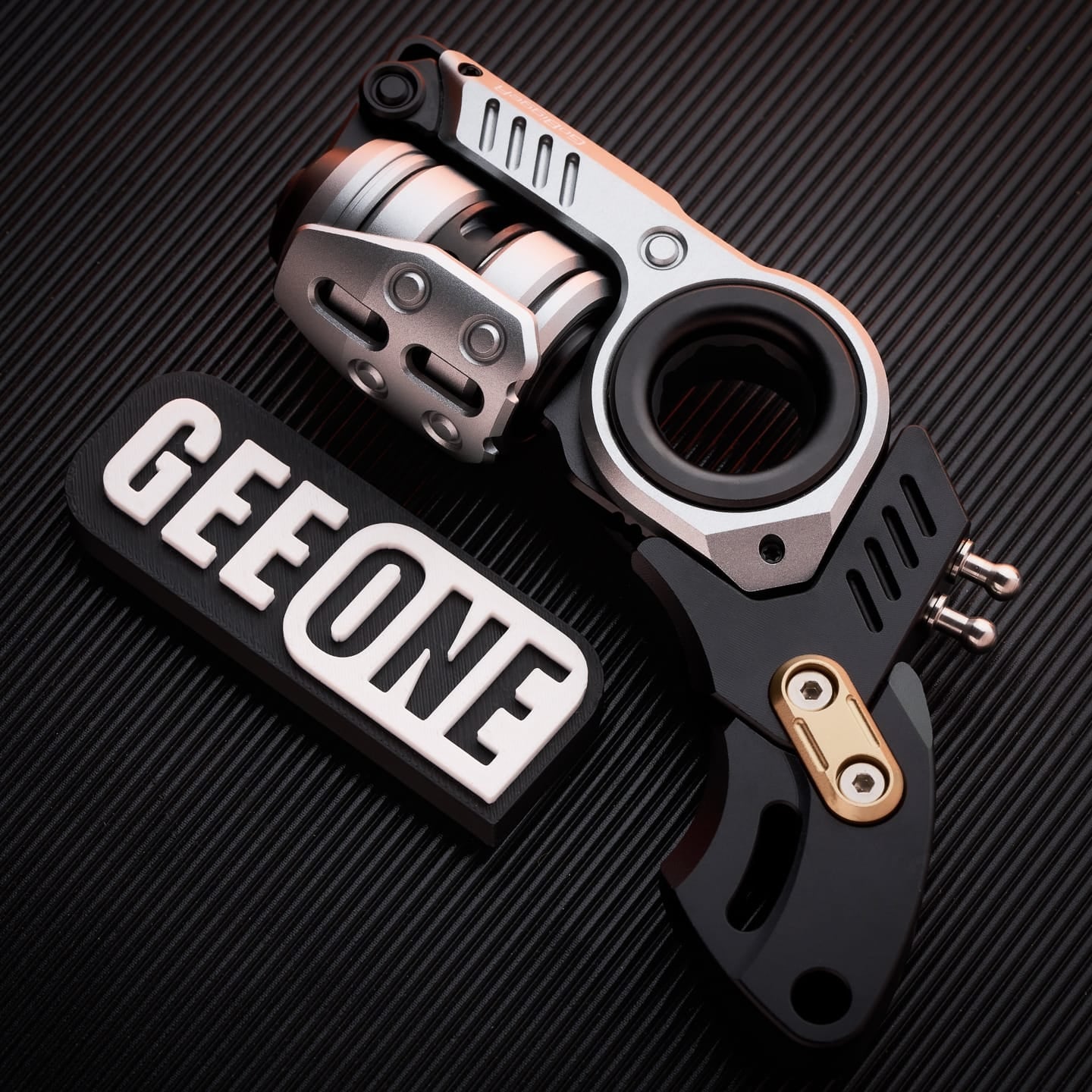GoBiggeR Fidget Slider Sinian Lite (Youth Edition) Sinian Lite (DIY version) / Sinian Silver + Handle (Aluminum black)