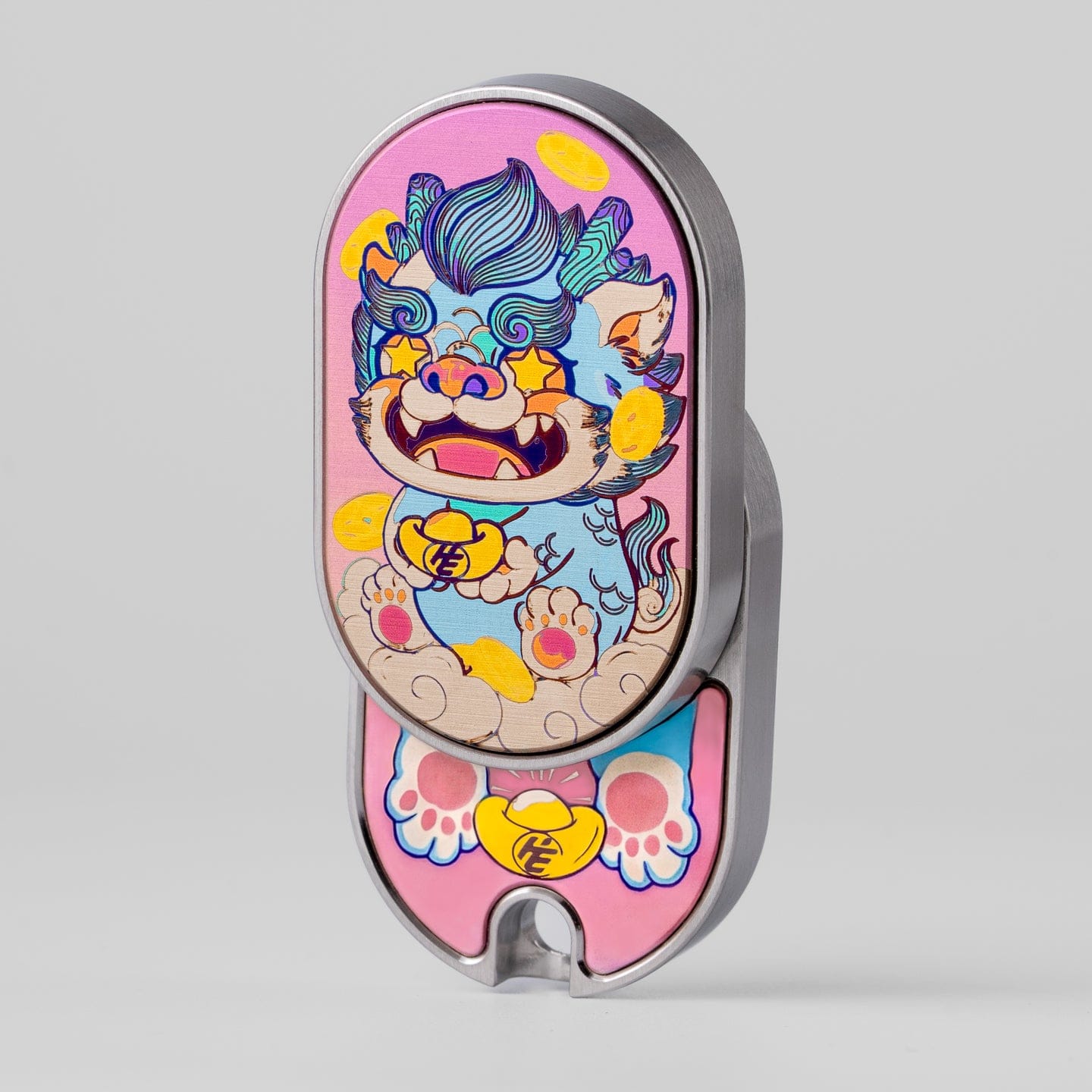 HE EDC 只禁优惠代码 Pixiu Slider Stainless Steel+Titanium color