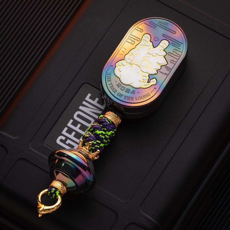 HE EDC Fidget Slider Ling Yun 3.0 Set / Ling Yun Oil Slick Zirconium+planet braiding kit