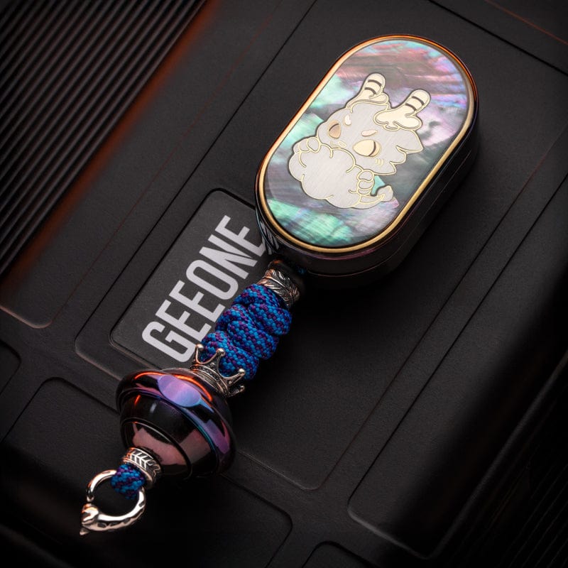 HE EDC Fidget Slider Ling Yun 3.0 Set / Oil Slick Zirconium-purple shell+planet braiding kit