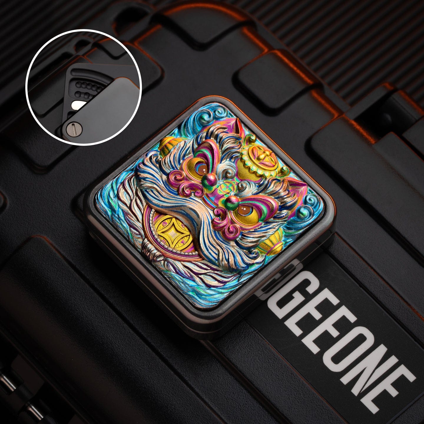 HERO 只禁优惠代码 Square Slider Zirconium+Titanium color dragon plate