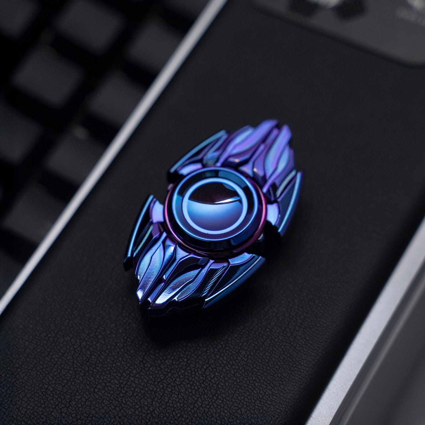 HOPE Fidget Spinner Dark Spinner Zirconium-Nebula Blue