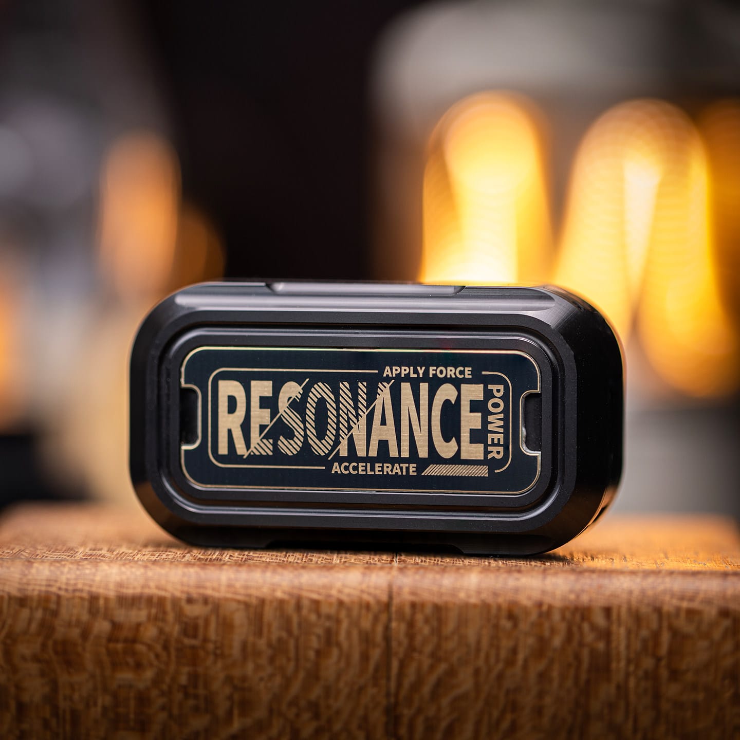 JUZHEDC Fidget Slider Magnetic Resonance Cabin Magnetic Resonance Cabin / POM Black (RESONANCE Inlaid Version)