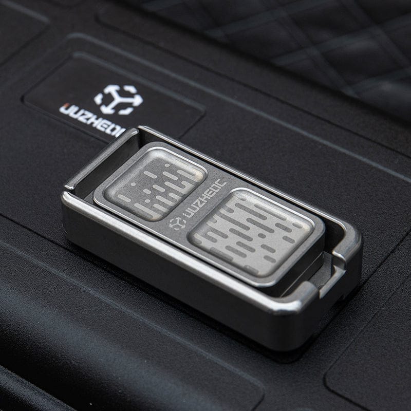 JUZHEDC Fidget Slider POP UP Stonewashed Titanium (2.0 version)