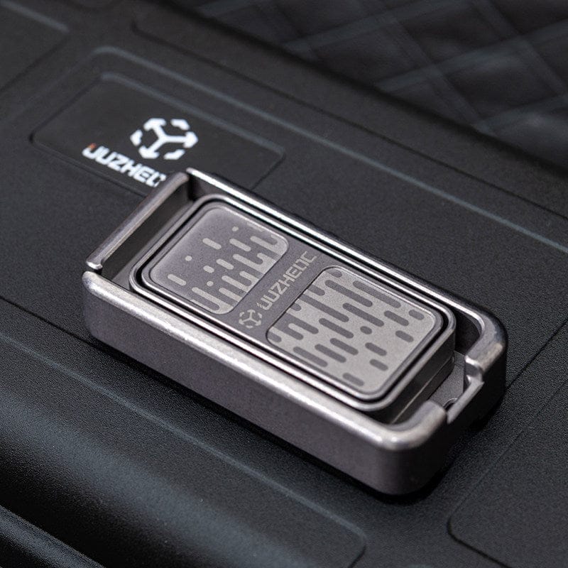 JUZHEDC Fidget Slider POP UP Stonewashed Titanium (tuning fork version)