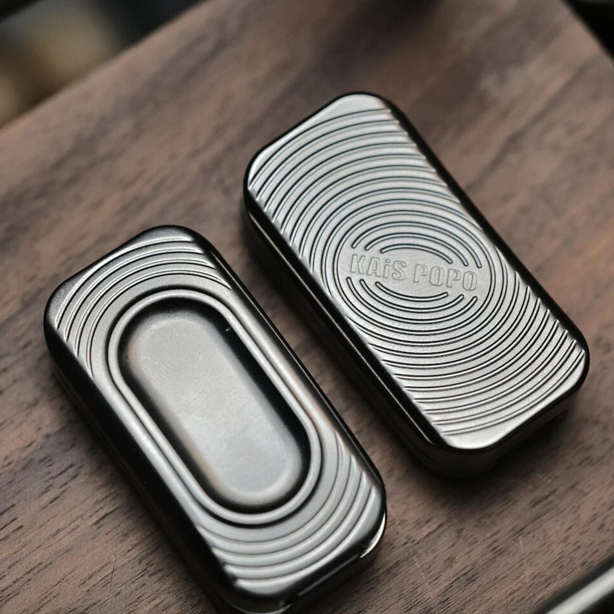 KAIS Fidget Slider POPO Polished Titanium-Dense (ships in 12 days)